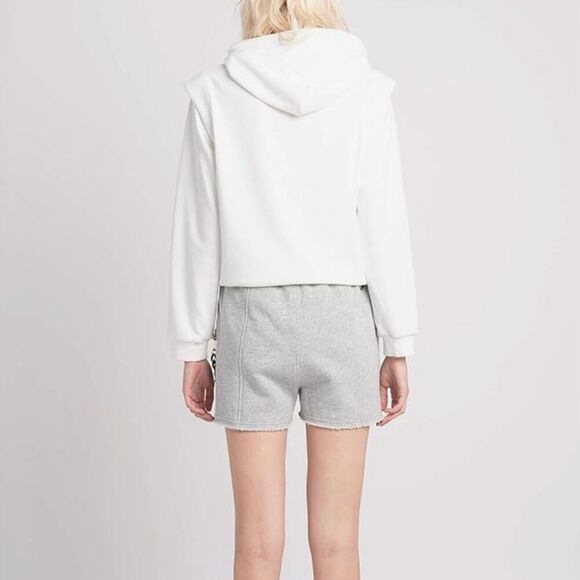 VHNY Vivienne Hu New York Cotton Essential Sweat Shorts Grey XL New - Picture 3 of 8